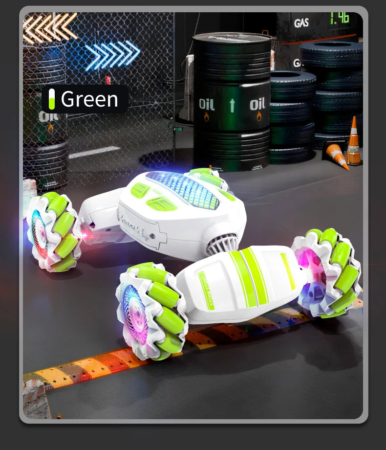 Teeggi S922 2.4G RC Stunt Car 4WD Double Remote Control 360° Degree Rotation RC Off Road Climbing Kids Rc Drift Car Toy for Gift