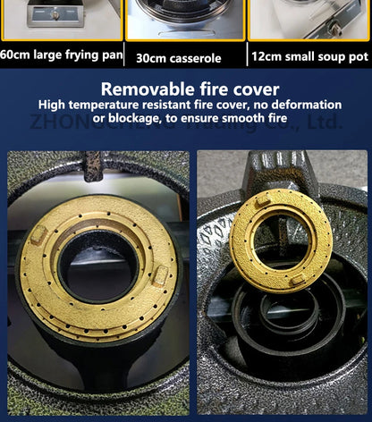 Furious Fire Stove Commercial Single Stove Liquefied Gas Stove Stir-frying High pressure stove stainless steel desktop gas stove