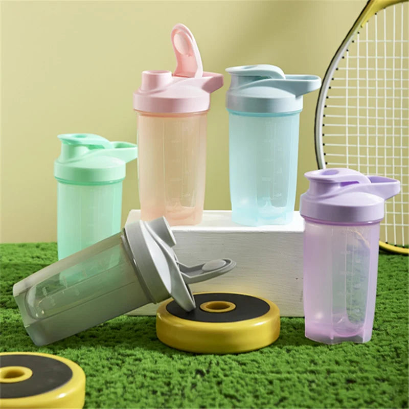 Shake Cup Sports Fitness Water Bottle Milkshake Cup Sports Plastic Water Cup Creative Plastic Drinking Cup Protein Powder Cup.