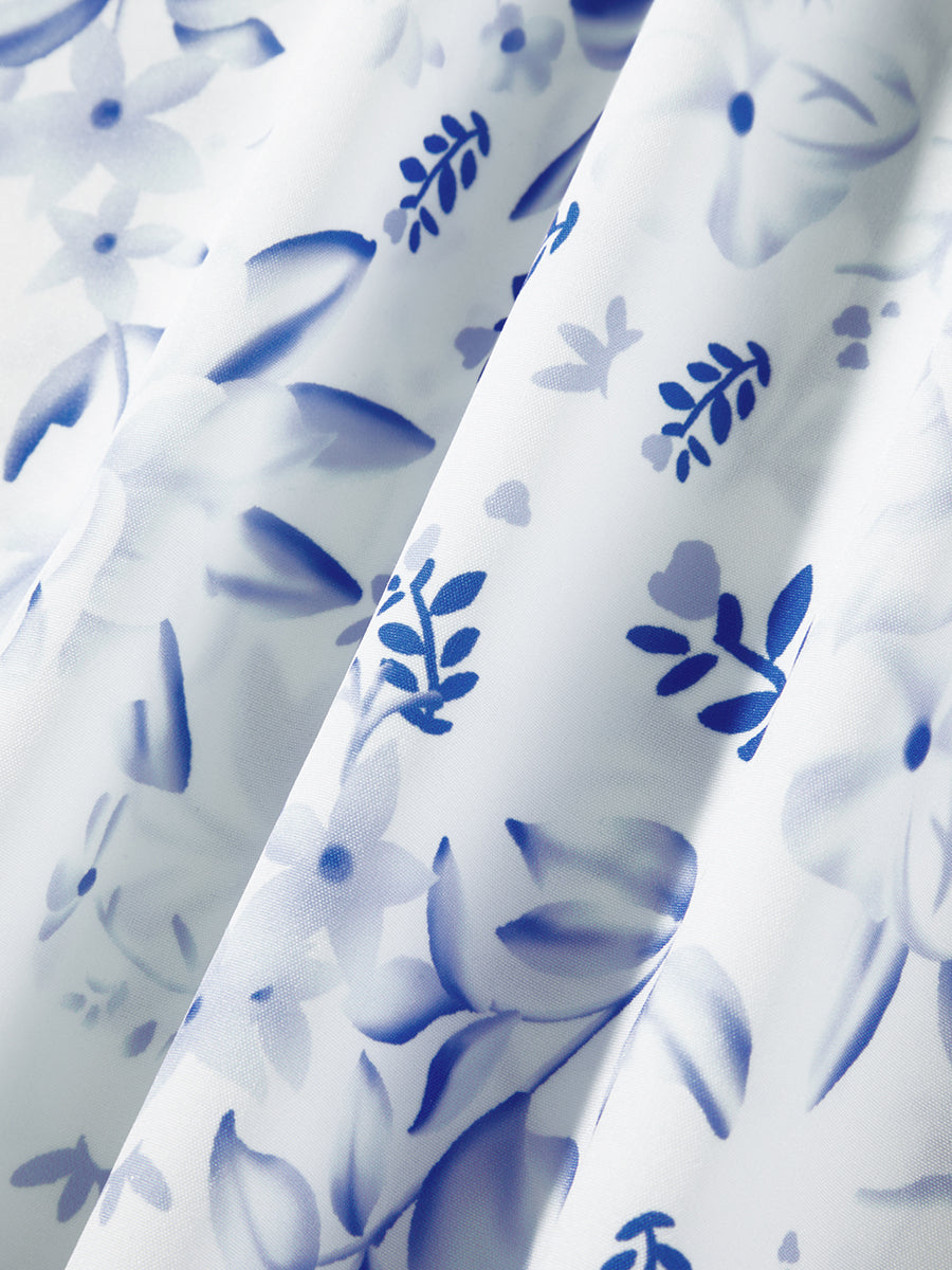 Combhasaki Damen-Kleid, elegant, Blumendruck, tief ausgeschnitten, zum Binden, ärmellos, Cami, figurbetont, Korsett, kurzes Kleid, Sommer, rückenfrei, Party, Clubwear.