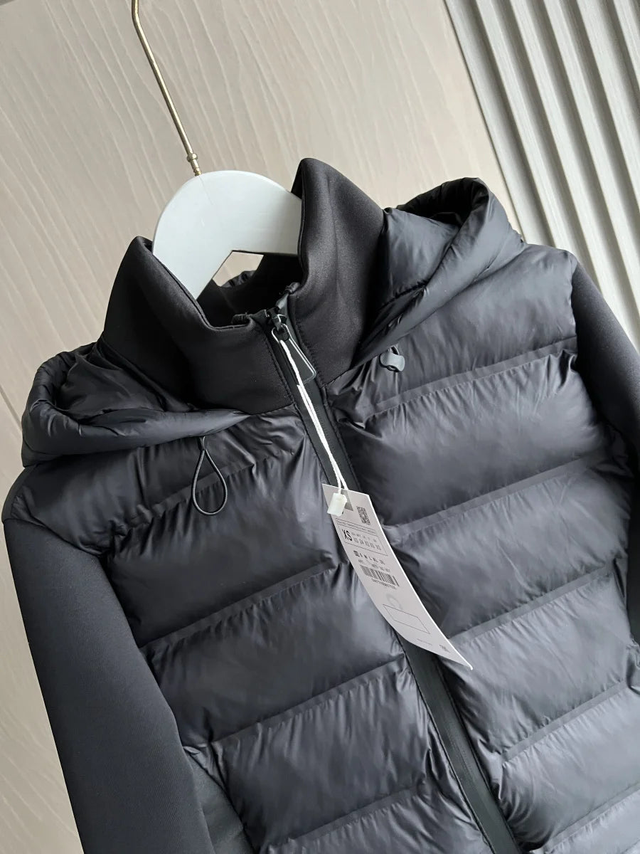 2025 Winter New Arrival  Women's Lightweight Warm Down Jacket with Long Sleeves and Zippered Hooded Sports Coat 4391742.