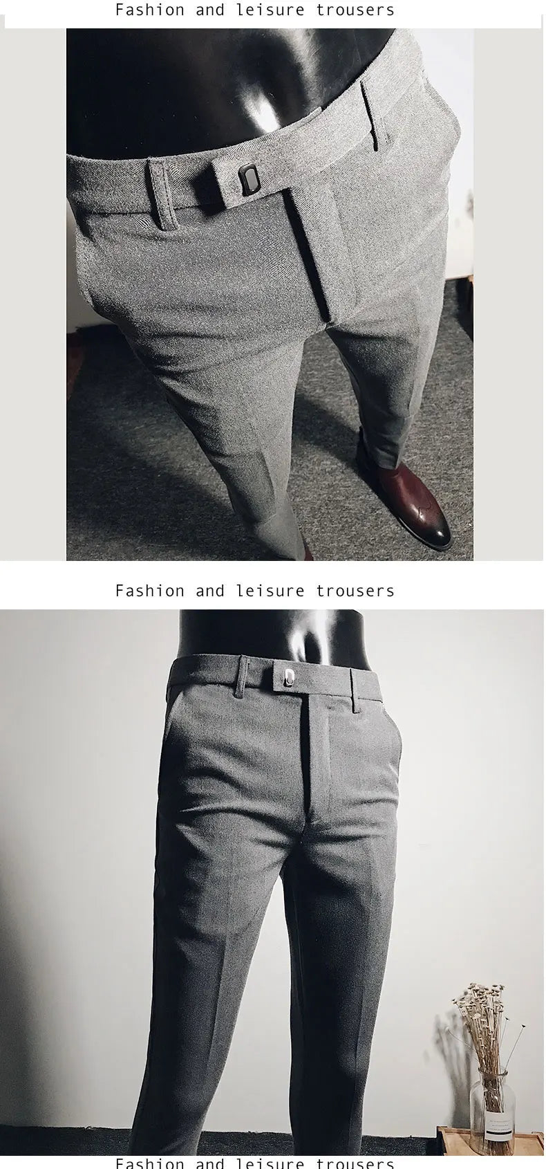 Men Suit Pants Dress Pantalone Hombre Stretch Slim Formal Trousers Calça Masculina Solid Color Casual Pants Fashion Men Clothing