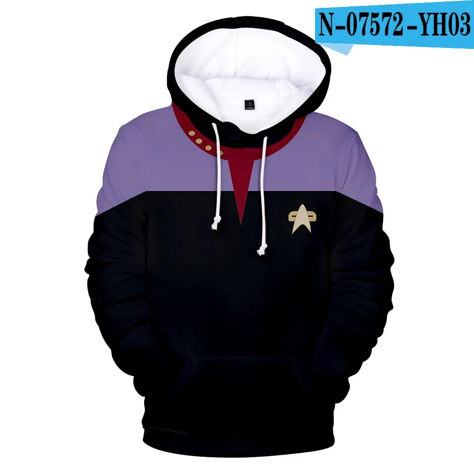 Hot Movie Hoodies Sweatshirts Fashion Long Sleeve Clothes Star trek cosplay hoodies Plus Size Men/Women streetwear Mens clothing.