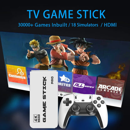 4K TV Game Stick M15 Video Game Console Built-in 40000+/50000 Games 128G Handheld Game Player Wireless Controller Retro Gamepad.