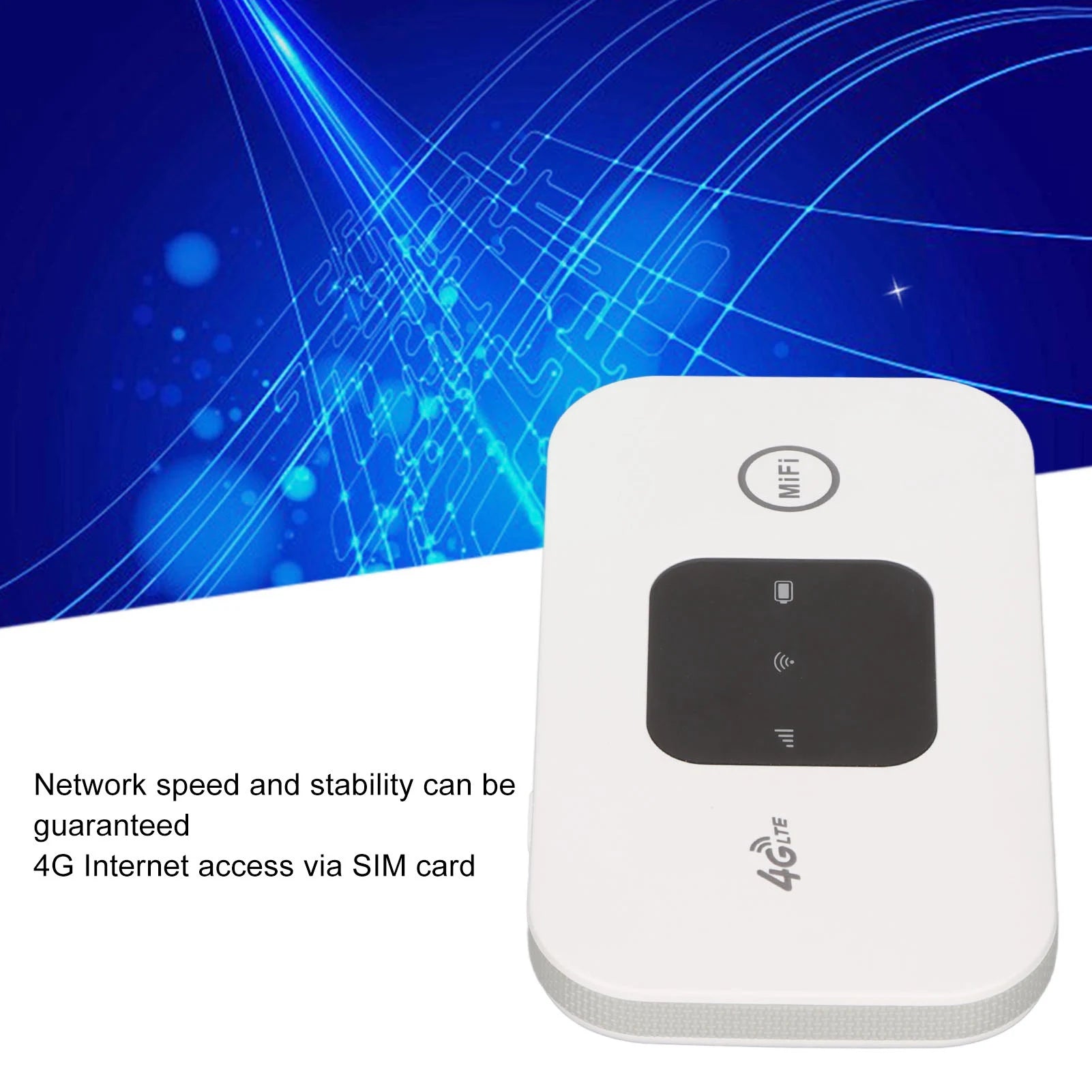 Portable Internet Hotspot 150Mbps High Speed SIM Card 4G Strong Coverage SIM Card Router for Home Office Travel.