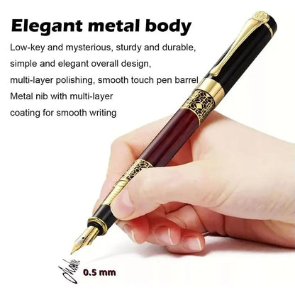 1-100 Teile/satz Retro Metall Brunnen Stift Austauschbare Tinte Elegantes Geschenk für Schreiben Schreibwaren Büro Schule Liefert.