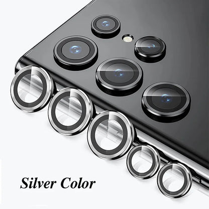 Camera Lens Protetor For Samsung S25 S24 ultra S24 S23 S22 ultra Case Tempered Glass Film Titanium Alloy Ring Phone Accessories.