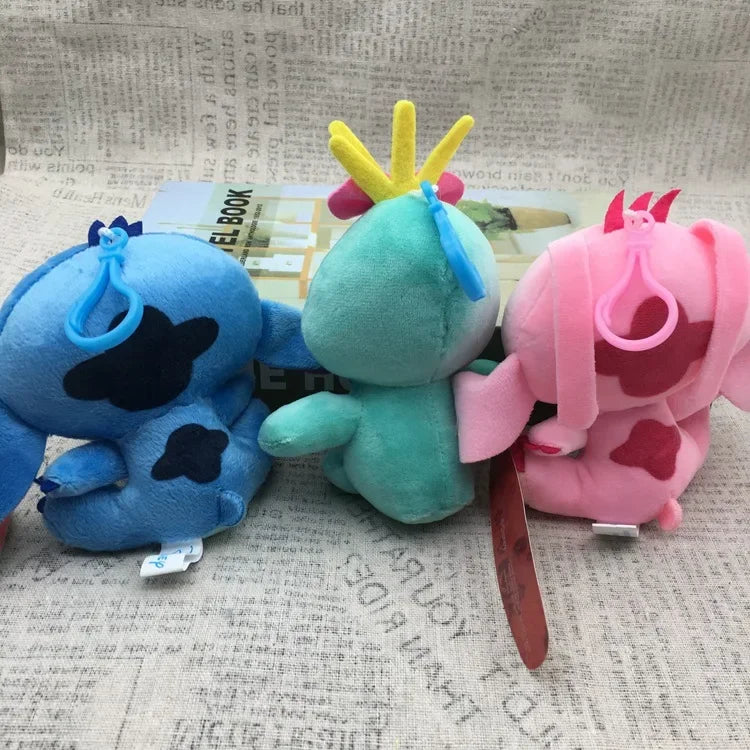 Disney Lilo and Stitch Plush Doll Toy Bouquet Stitch Animal Stuffed Keychains Pendant Girl Kids Birthday Christmas Gifts.