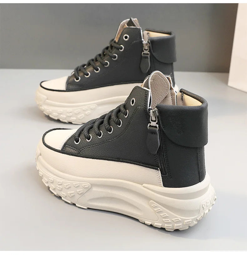 2025 New Women Sneakers Luxury Fashion High Top Women Boots Platform Casual Shoes Outdoor Running Shoes for Women Tenis De Mujer