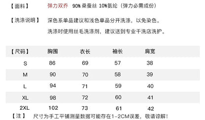 Silk Shirt Women's Thick Temperament Streamer 2025 Spring and Summer New Mulberry Silk Lace-up Design Shirt Long-sleeved Top.