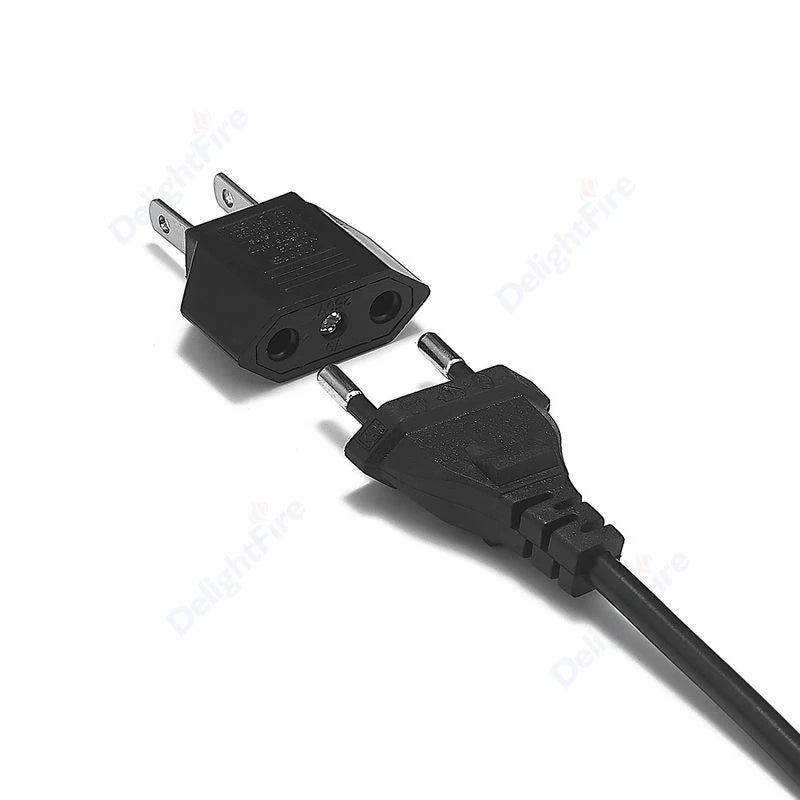 US-Elektrostecker-Adapter, europäisch, EU auf US, Amerika, China, CN, Kanada, CA, Reiseadapter, 2-poliger Stecker, Typ A, Konverter, Netzteil.