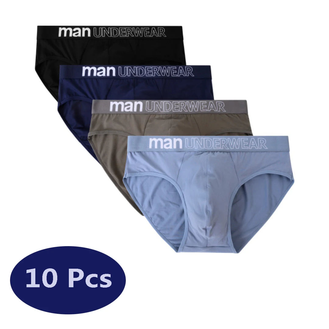 10 Teile/los Herren Slips Unterwäsche Brief Bequeme Höschen Shorts Sexy Boxershorts Geschenke für Mann Unterhosen
