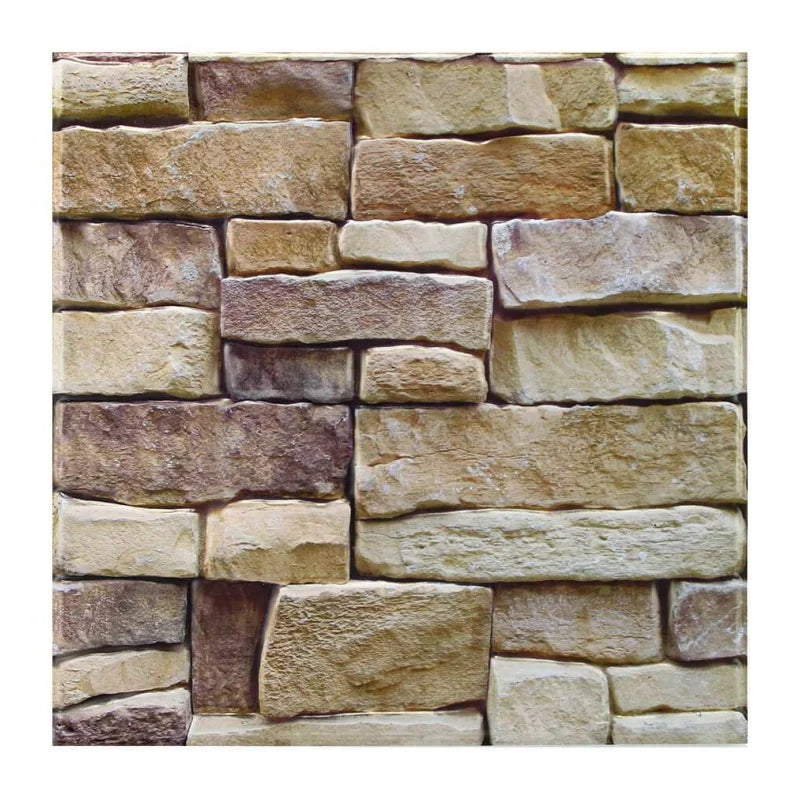 1/10pcs 3D Faux Stone Peel and Stick Wall Panel Self Adhesive Kitchen Tile Backsplash 3D Wall Sticker Tile Sticker 30cm x 30 cm