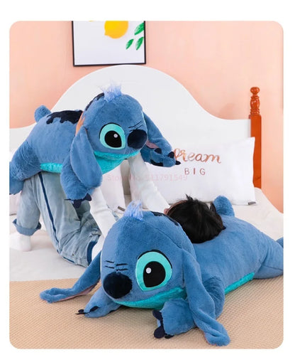 45-80cm Lilo & Stitch Disney Plush Doll Big Stuffed Animals Toys Pillow for Sleep Children Birthday Gift Valentine's Day Present.