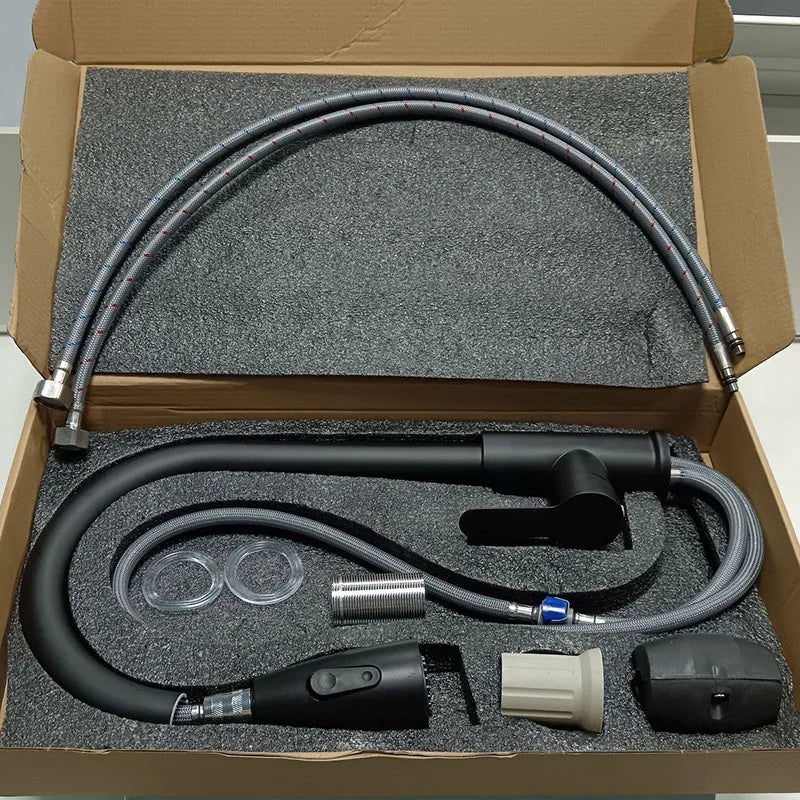 2025New Modern Stainless Steel 360° Rotating Telescopic Faucet Stainles Steel Is More Durable Kitchen Sink Bathroom Basin Faucet