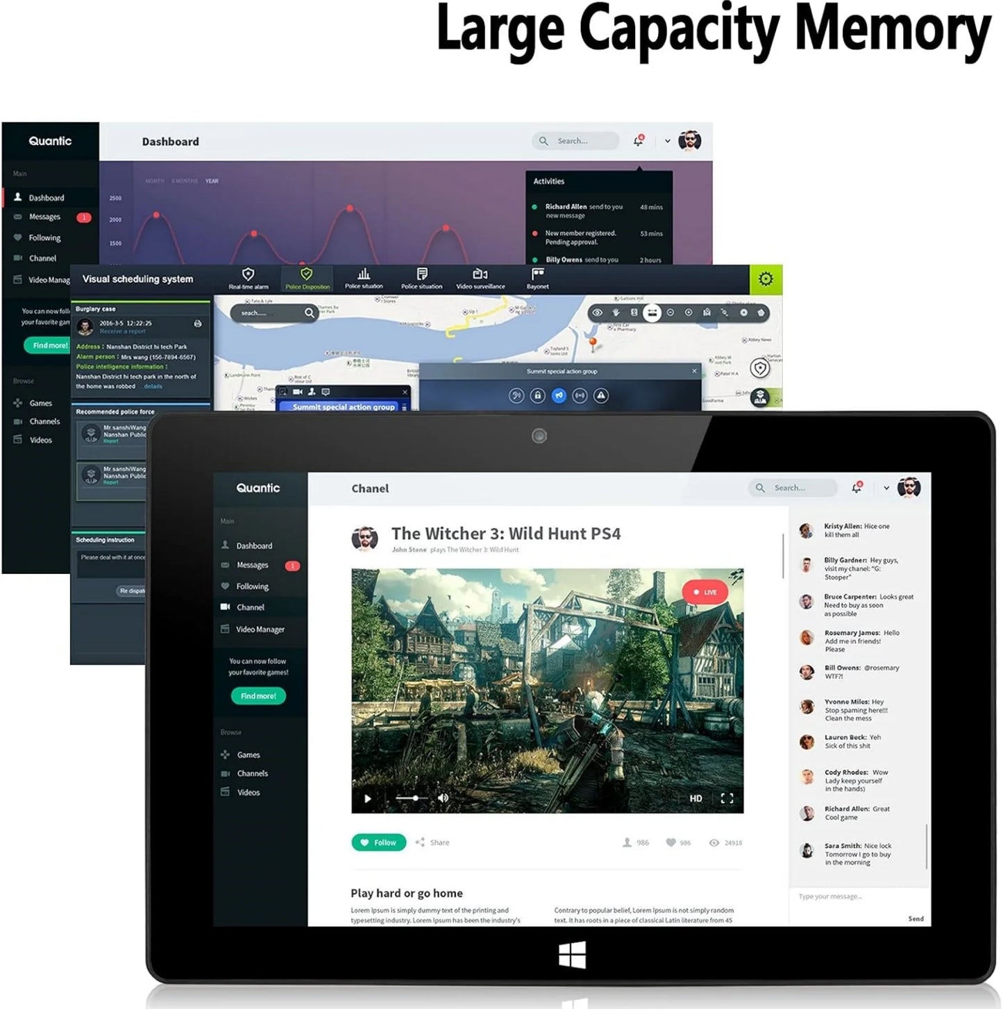 Hot Sales 64 Bit 10.1 INCH X5-Z8350 CPU AR10 Windows 10 Tablet 8GB DDR RAM 128GB ROM 1920 x 1200 IPS  Screen WIFI HDMI-Compatibe.
