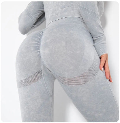 Seamless Yoga Set Gym Clothes Women's Sportswear Yoga Suits Women Fitness Set Tracksuits Sports Outfits Long Sleeve Gym Leggings