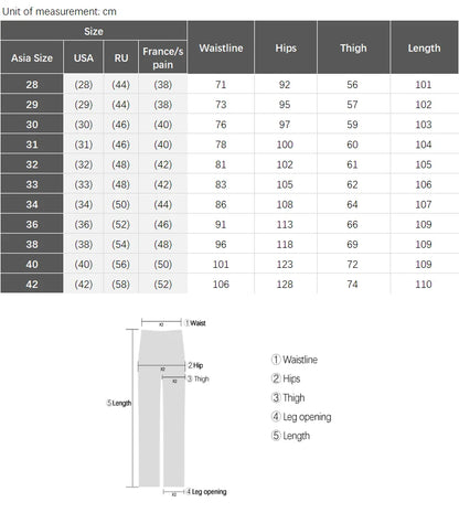 2024 neue 98% Baumwolle Casual Hosen Männer Kleidung der Klassischen Gerade Lose Hohe Taille Elastische Hose Männliche Marke Kleidung.
