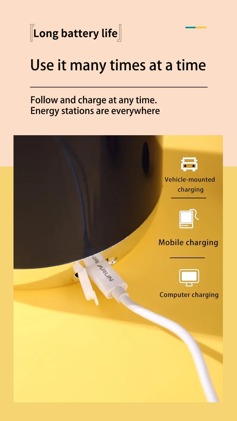 Electric Orange Juicer Portable 600ml Original Citrus Fruit Juice Extractor Lemon Squeezer Machine Smoothie Blender USB Charge.