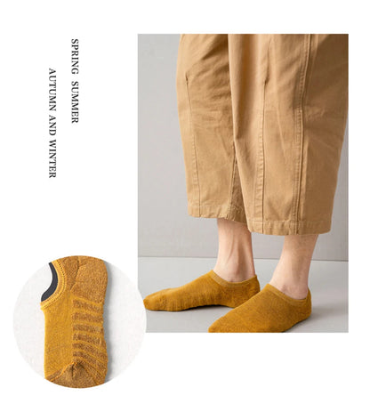5 Pairs Men Short Socks Cotton High Quality Crew Ankle Casual Soft Low-Cut Non-Slip Breathable Summer Autumn 2022 Sock for Male.