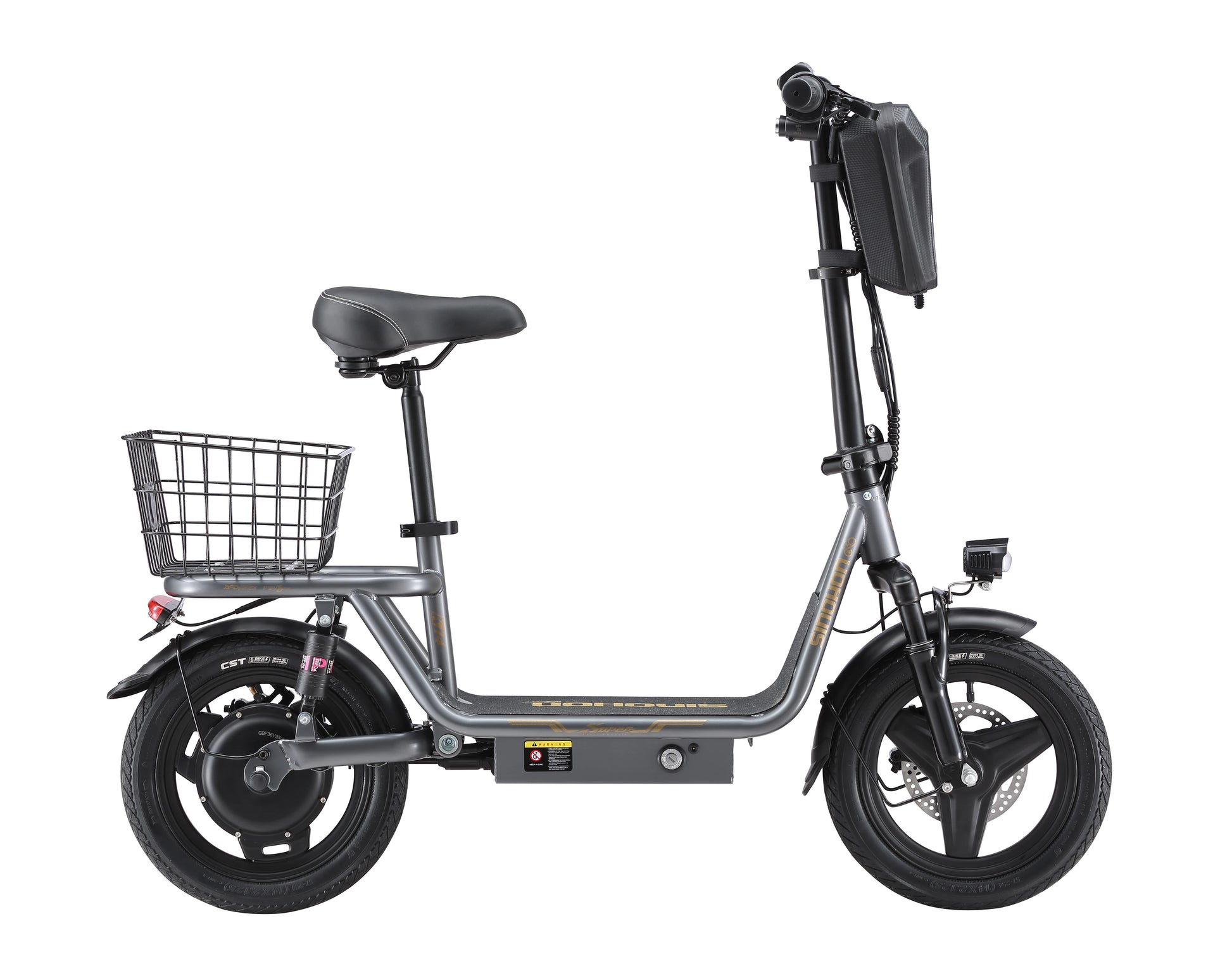 K14 Electric Scooter 500W Peak Motor, 14'' Tires,36V 15.6Ah Battery,32km/h Max Speed,50-60km Range,350W Rated Motor, Disc Brakes.