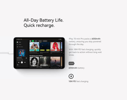 ALLDOCUBE iPlay70 mini Pro Tablet 8.4" 90Hz Display MT8791 16GB（8GB+8GB Virtual）RAM 256GB ROM 4G LTE 6050mAh Android15.