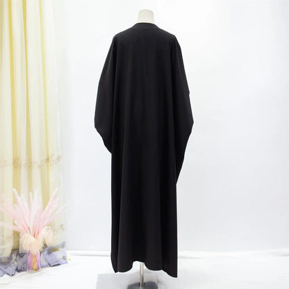 Women's Traditional Arabian Batwing Sleeve Abaya Muslim Loose Maxi Length Dress Women Jilbabs.
