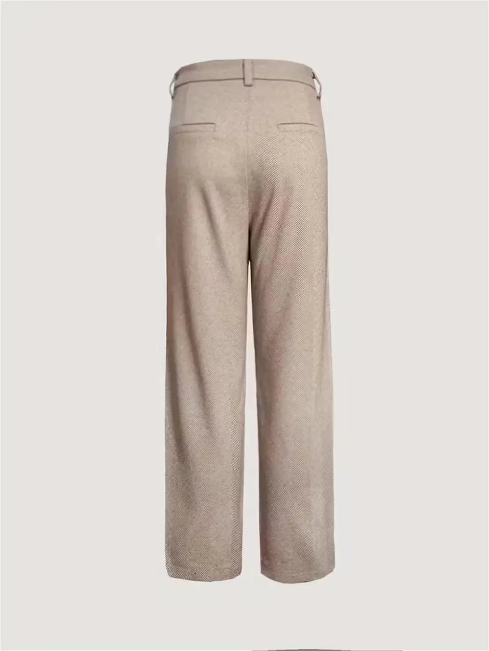 Herringbone Elegant Men's Formal Pants Premium Quality Men's Light Business Formal Pants High-Waisted Straight Leg Trousers.