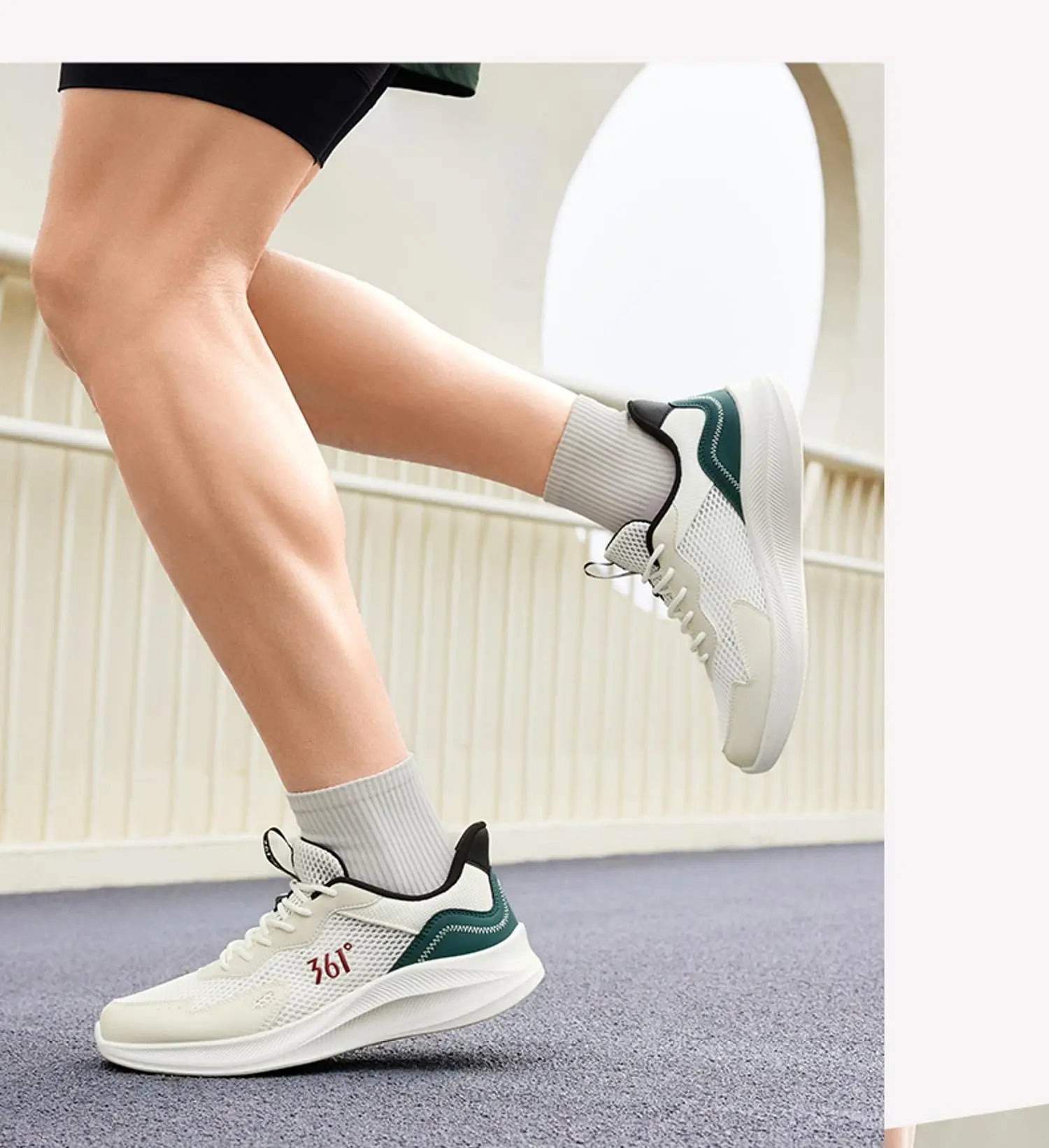 361 Degrees Men Running Shoes Wear-resistant Comfortable Soft Supportive Jogging Lightweight Breathable Male Sneakers 672422252.