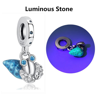 Original 925 Sterling Silver Charms Love Travel London Bus Suitcase Paris Beads Fit Brand Bracelets Necklaces Women DIY Jewelry