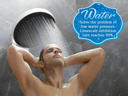 Briskspring Shower Water Filter Purifier To Remove Chlorine Heavy Metals With Time Reminder Shower Head  filter for hard water.