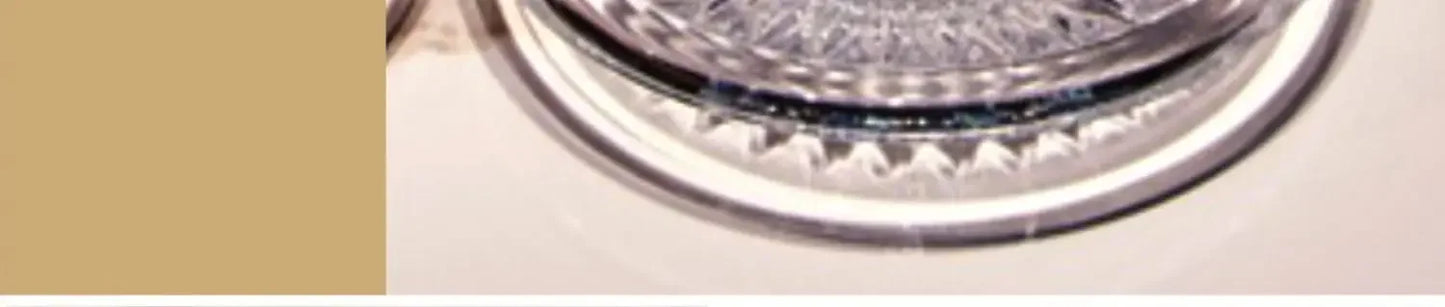 Crystal Glass Cappuccino Hot Drink Coffee Cup Simplicity Household Creative Transparent Flower Tea Hot Drink Cup and Saucer Set.