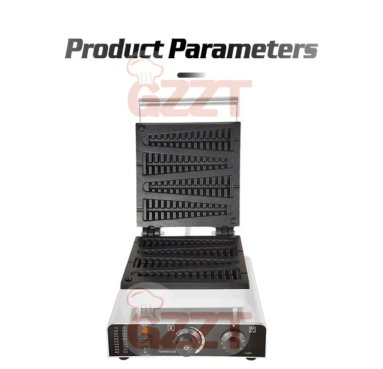 GZZT 1750W Electric Waffle Pancake Maker Waffle Stick Machine Lolly Waffle Maker Christmas Tree Shape Waffle Maker 110V 220V.