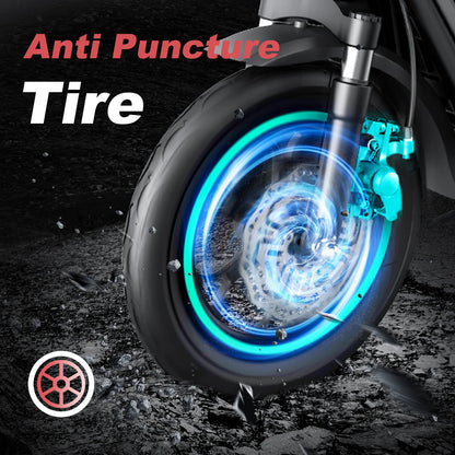 Bogist-M5 Pro Electric Scooter with Storage Basket, Inflatable Wheels, Front Shock Absorber, 500W, 48V, 15Ah, 12 Inch, New Upgra.