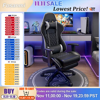 Gaming-Stuhl, Racing-Stil, ergonomischer Computer-Schreibtischstuhl, sitzender Heimcomputer, Gamer-Sofa, Studentenwohnheim, drehbarer Einzelstuhl