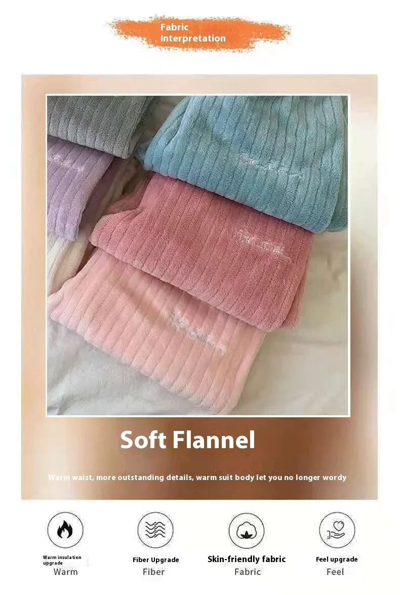 Winter frauen Neue Pyjamas Korallen Samt Casual Pyjamas Gepolsterte Loungewear Loungewear Sets Warme Kleidung Für Herbst Und Winter.