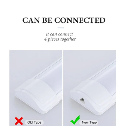 Led Tube Light With Switch Wire 110V 220V 30/50cm Lighting Strip Lamps 10W 20W For  Living Room Bedroom Closet Kitchen Lamp.