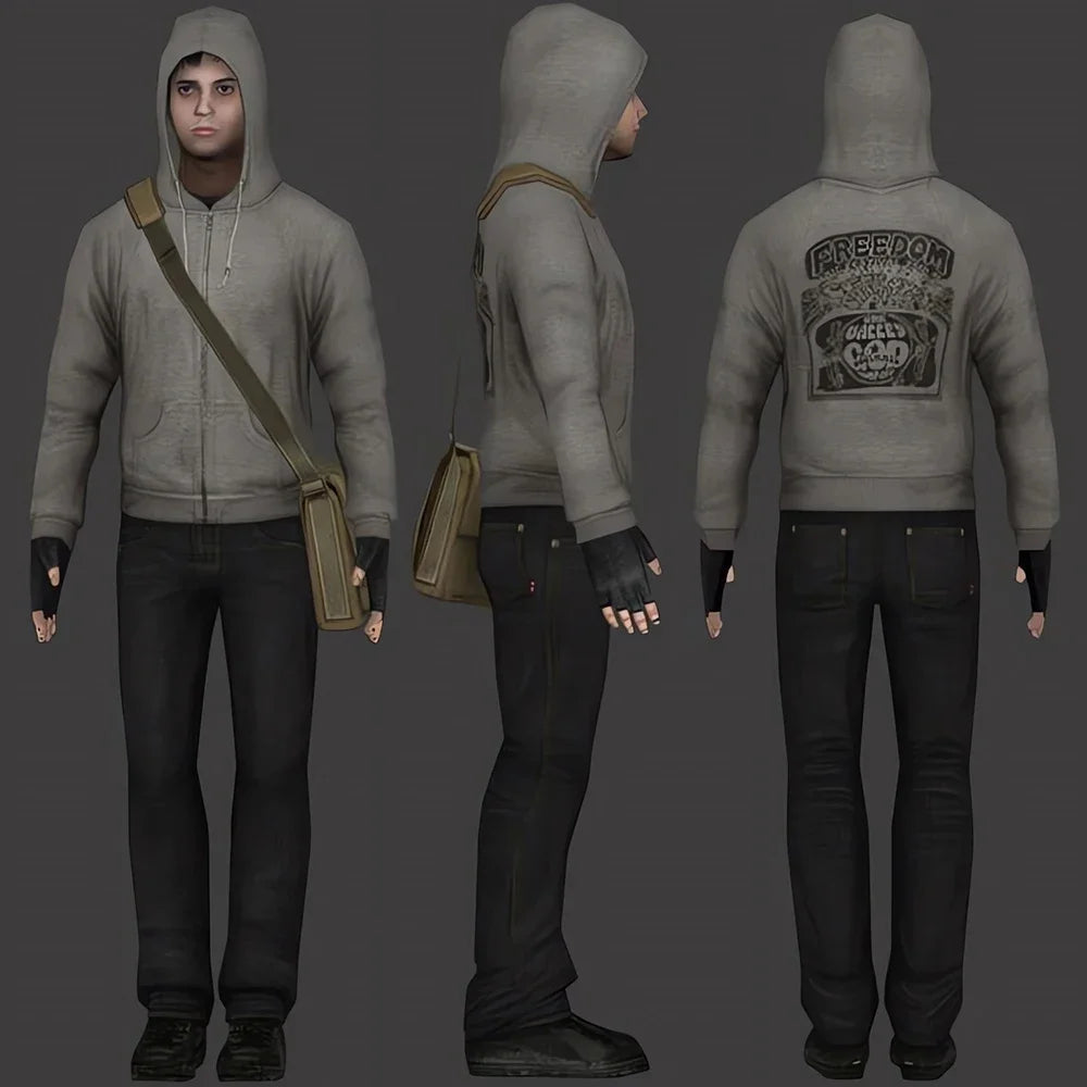 Simon Henriksson Kapuzenpullover mit Reißverschluss, Cry of Fear, Simon's Kapuzen-Cosplay-Sweatshirt, Winterpullover, Gamer-Geschenk, trendige ästhetische Hoodies.