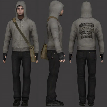 Simon Henriksson Kapuzenpullover mit Reißverschluss, Cry of Fear, Simon's Kapuzen-Cosplay-Sweatshirt, Winterpullover, Gamer-Geschenk, trendige ästhetische Hoodies.
