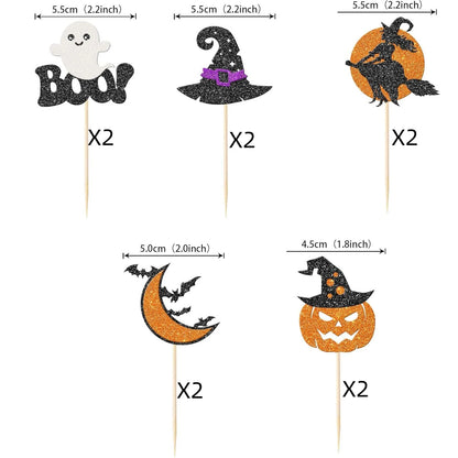 Halloween-Kuchenaufsatz, Geisterhandschloss, Spinnennetz, Kinder, alles Gute zum Geburtstag, Hochzeit, Party, Babyparty, Backen, Kuchen, Dessert, DIY-Dekoration