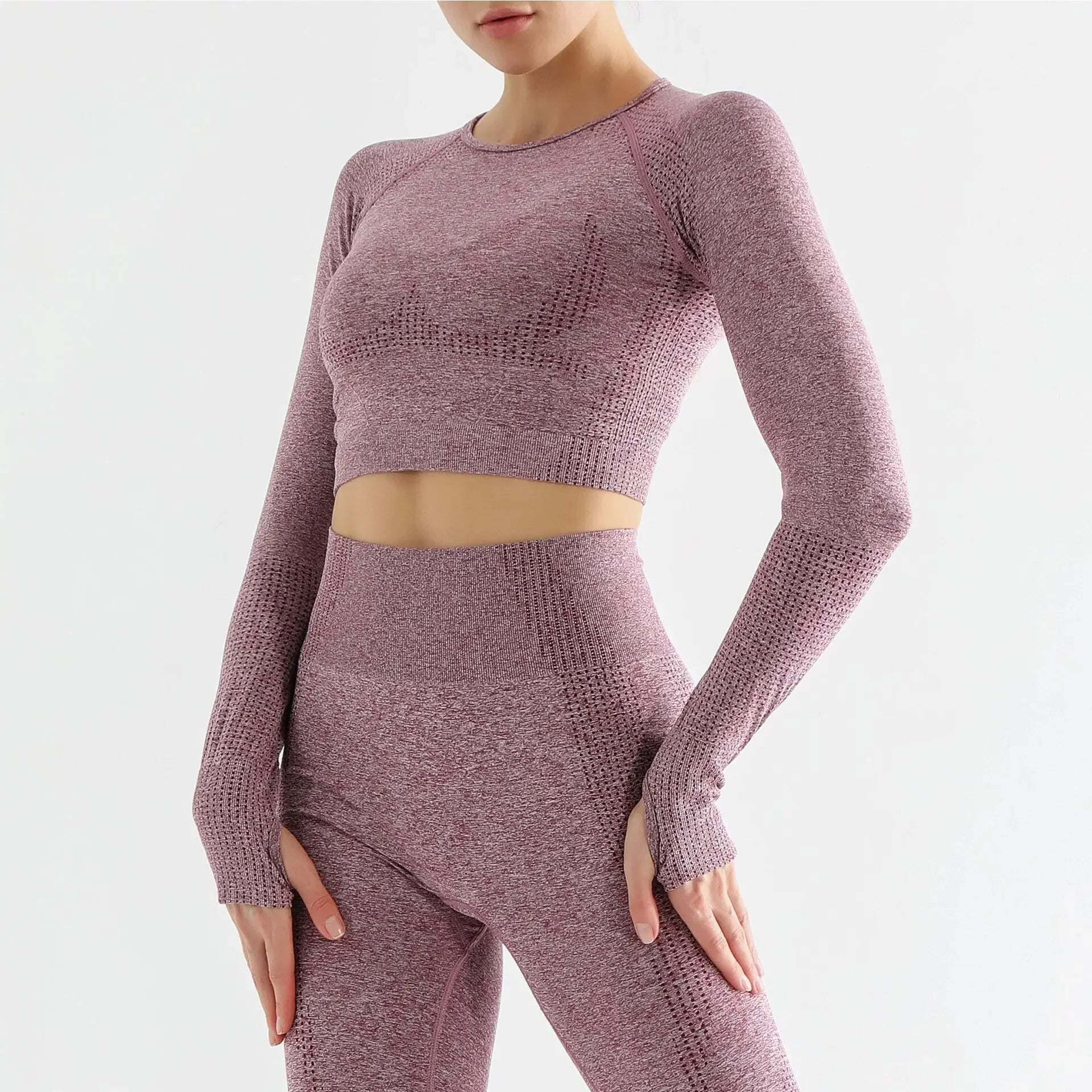 Seamless Yoga Pants Fitness Short Sleeve Quick Dry Long Pants Yoga Suit Set Sportswear Underwear Exercise Shorts AE Stock.