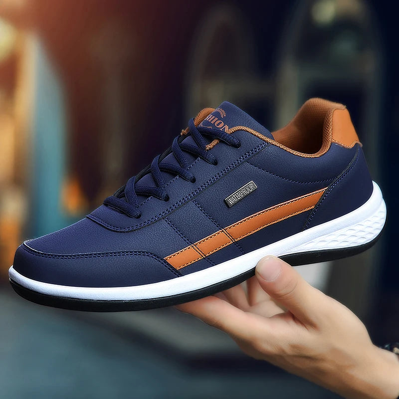Pu Leder Männer Schuhe Turnschuhe Trend Casual Atmungsaktive Freizeit Männlichen Turnschuhe Nicht-Slip Schuhe Vulkanisierte Schuhe Tenis Masculino.