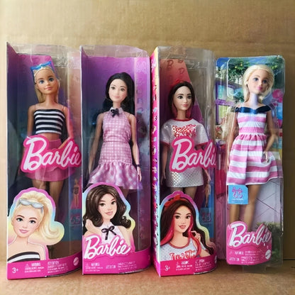 Genuine Barbie Dolls Brand Assortment Fashionista Girl Fashion Doll Princess Toys For Girls Bonecas Barbie Doll Birthday Gifts.
