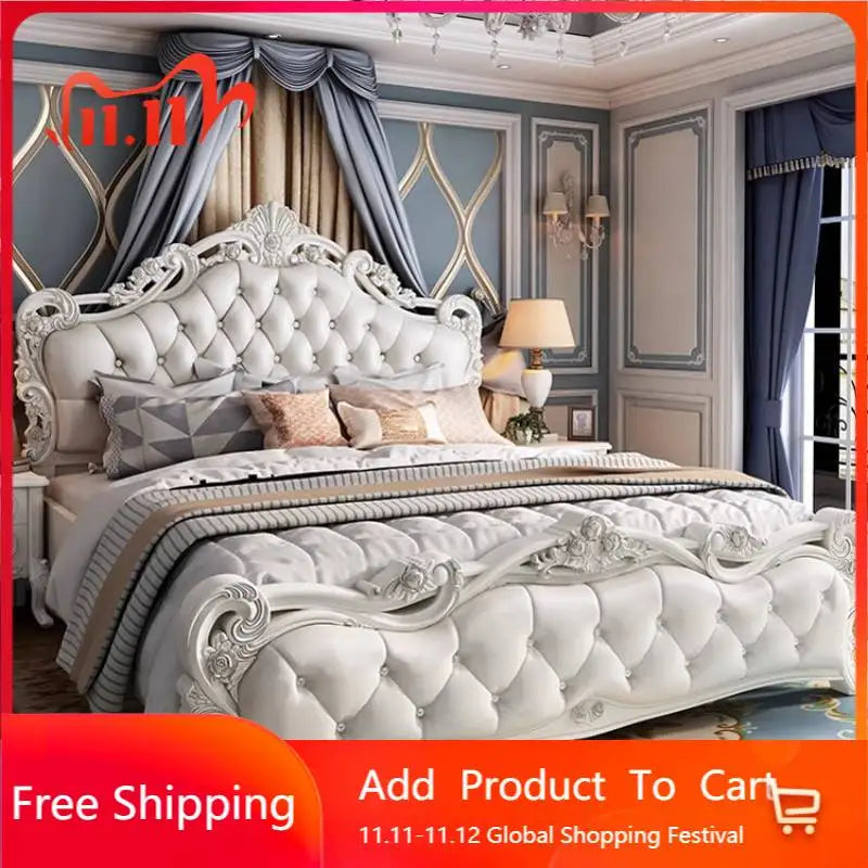 Multifunktionales Doppelbett mit Stauraum, europäisches minimalistisches Camping-Zubehörbett, luxuriöse moderne Camas De Dormitorio-Möbel