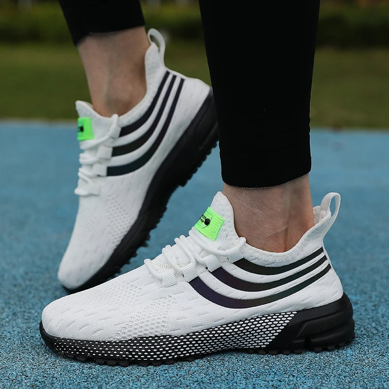 Brand Sports Shoes Breathable Mesh Running Shoes Men's Shock-absorbing Cushion Sports And Leisure Shoes Sneakers For Sale.