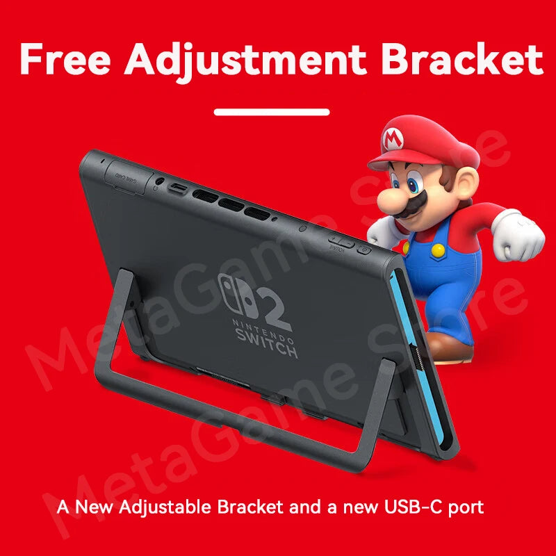 EU Ship Nintendo Switch 2 With Mario Kart World NS2 Handheld Game Console 7.9-inch LCD 1080P Magnetic Design NS2 Nintendo Switch.