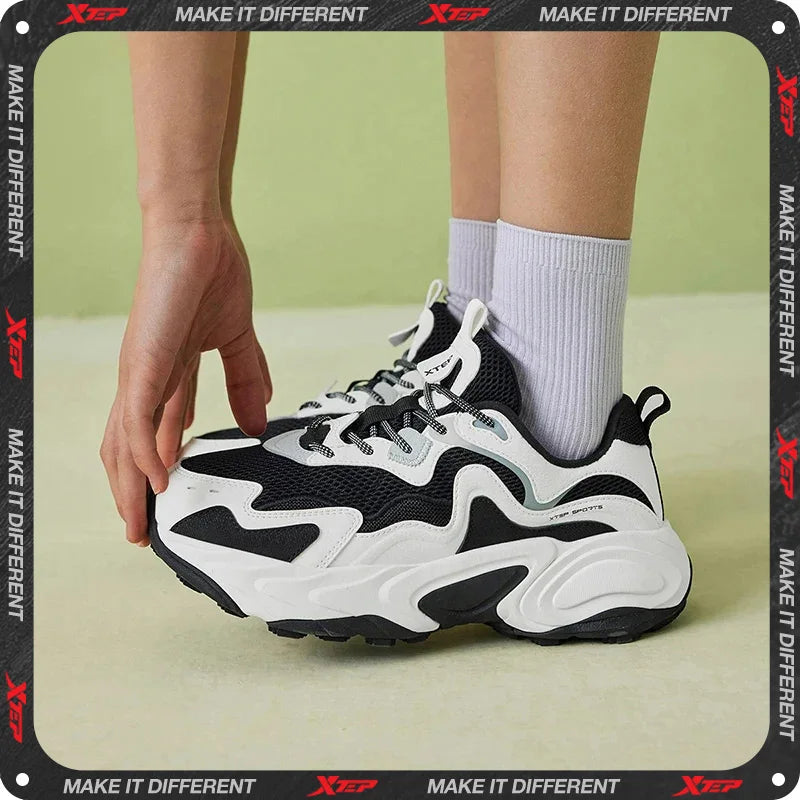 Xtep Skateboarding Shoes Non-Slip Wear-Resistant Casual White Couple Skate Sneakers Male Female Luxury Brand Shoes 881219319851.