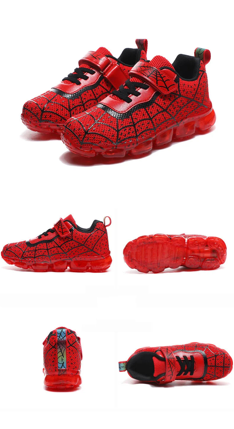 YUNICUS Breathable Sports Children'S Shoes Boys Leisure Sports Led Marquee Light Shoes Sneakers Boys Usb Charging Light Shoes.