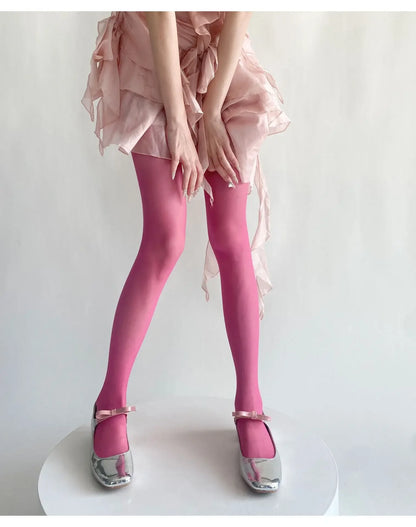 Blue Green Ultra-thin Nylon Thigh High Stockings Pantyhoses Women Sexy Women Tights Velvet Sexy Lingeries Hosiery Body Stockings