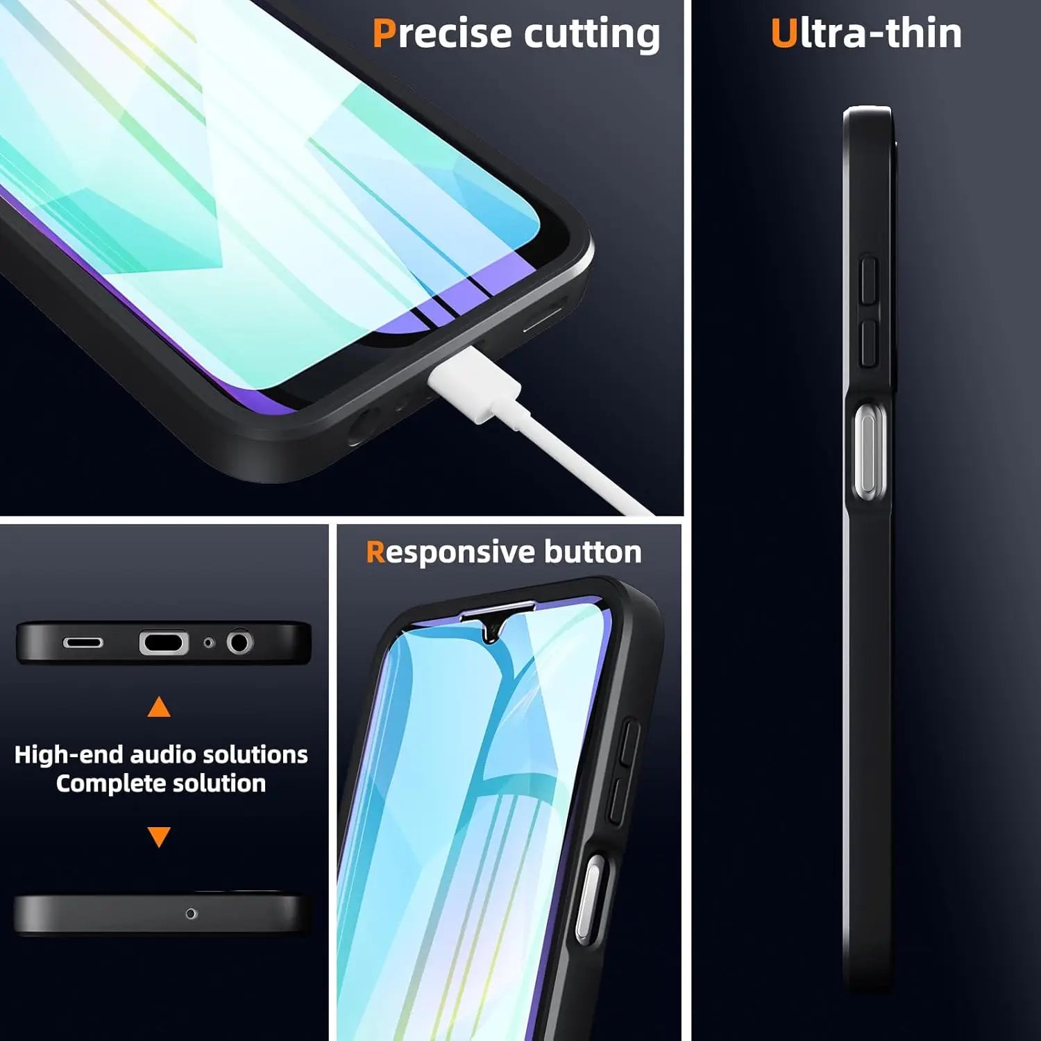 Full Body Protection Shockproof Case for Samsung Galaxy A17 A56 A36 A26 A16 5G A55 A35 A25 A15 Protective Cover Funda Coque Capa.